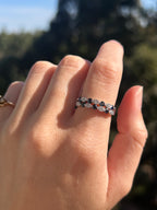 WG Sapphire Diamond Ring