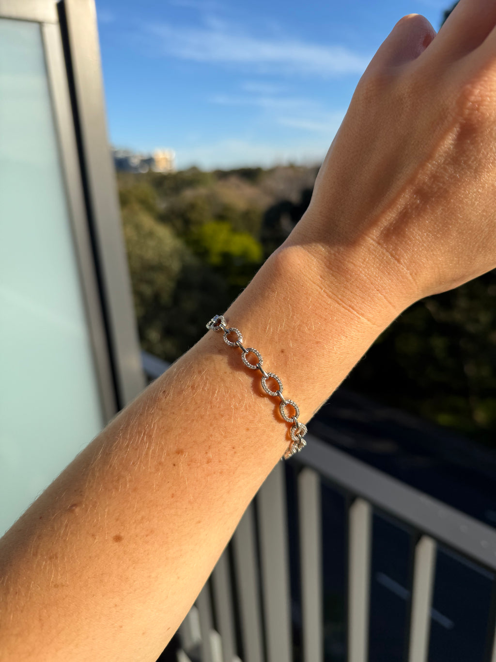 Diamond Oval Bracelet