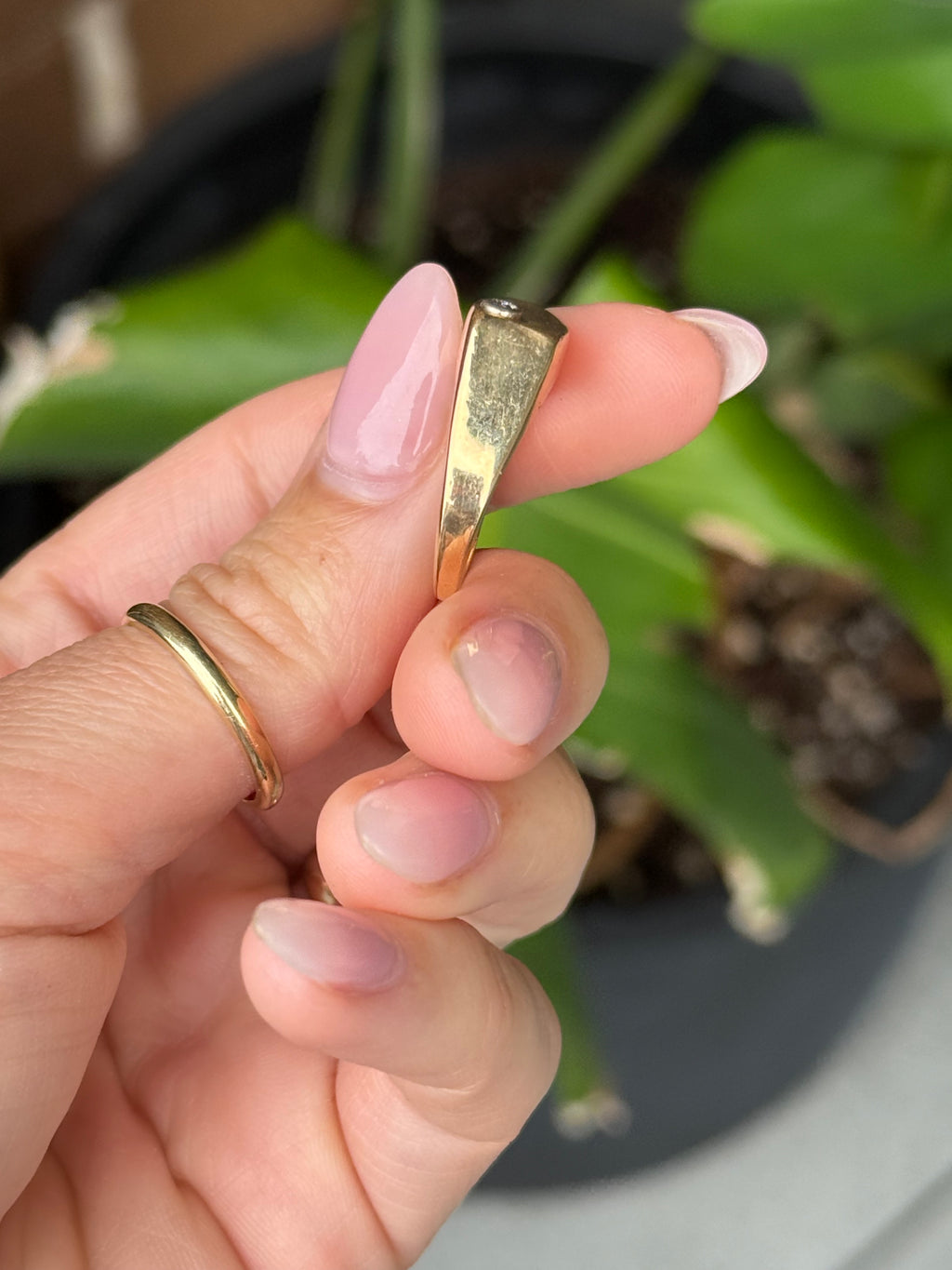 Diamond Geometric Ring