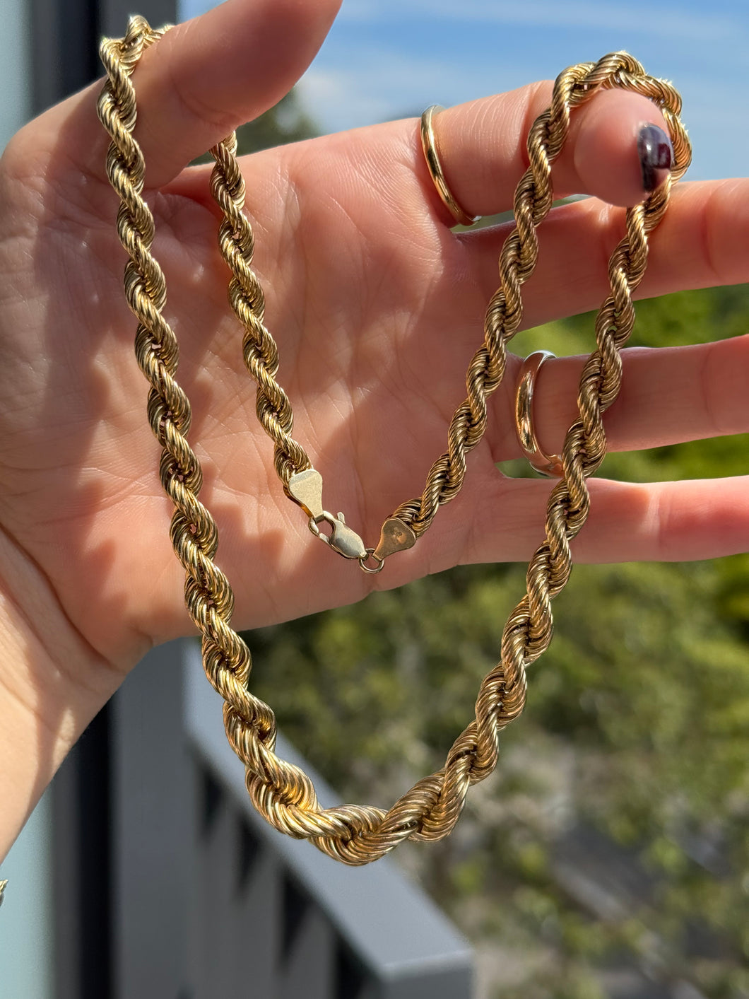 Graduated Vintage Rope Chain