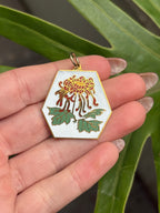 Red Chrysanthemum Pendant