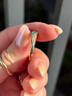 Filigree Emerald Diamond Band