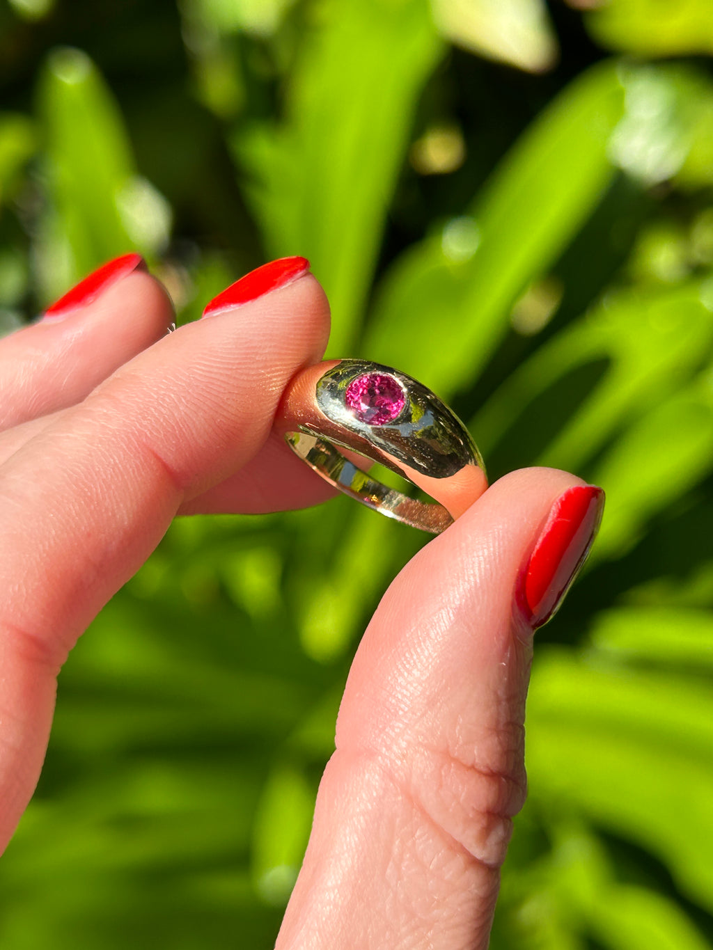 Mini Ruby Aura Ring