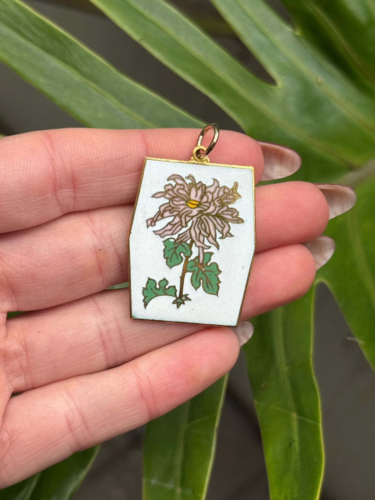 Light Pink Chrysanthemum Pendant