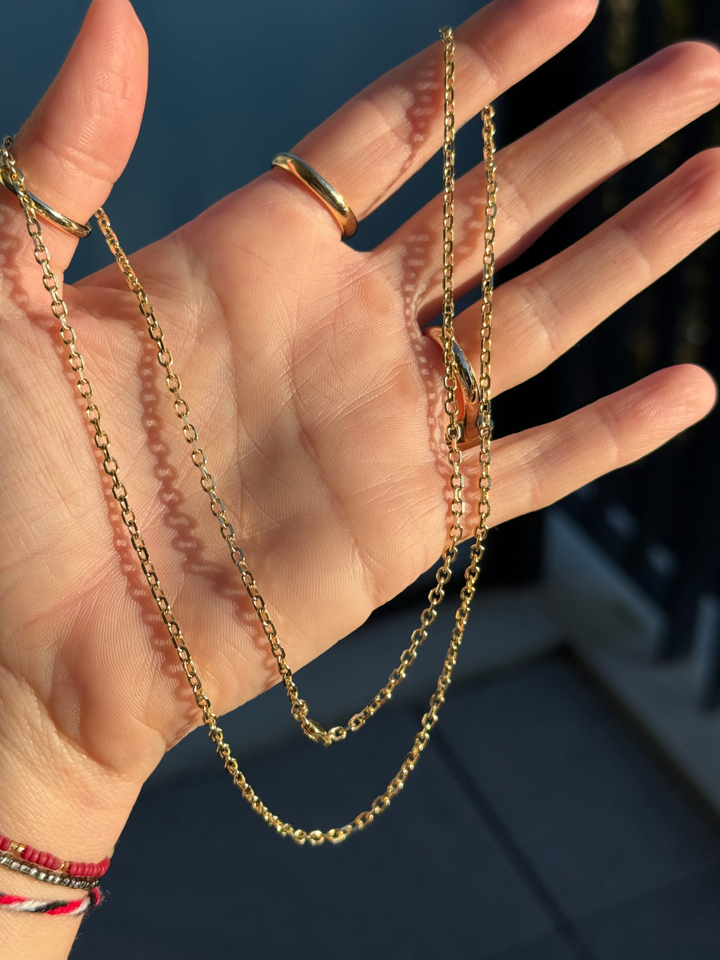 Solid Knife Edge Biker Chain