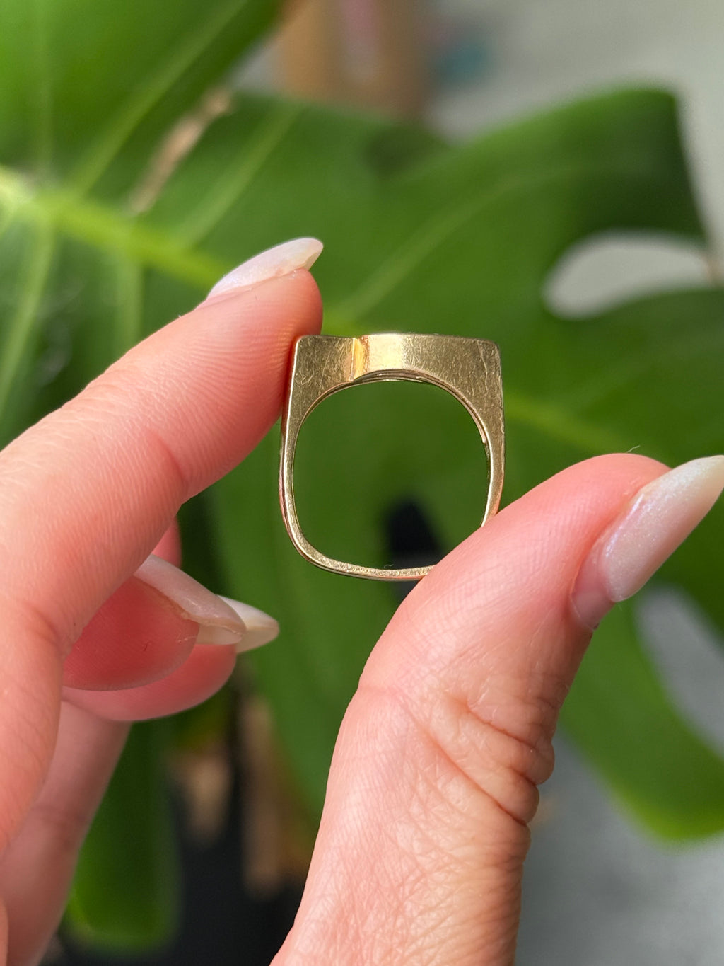 Diamond Striker Square Ring