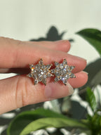 Old Euro Diamond Star Studs