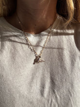 Load image into Gallery viewer, Gemstone Diamond Hummingbird Charm/ Pin
