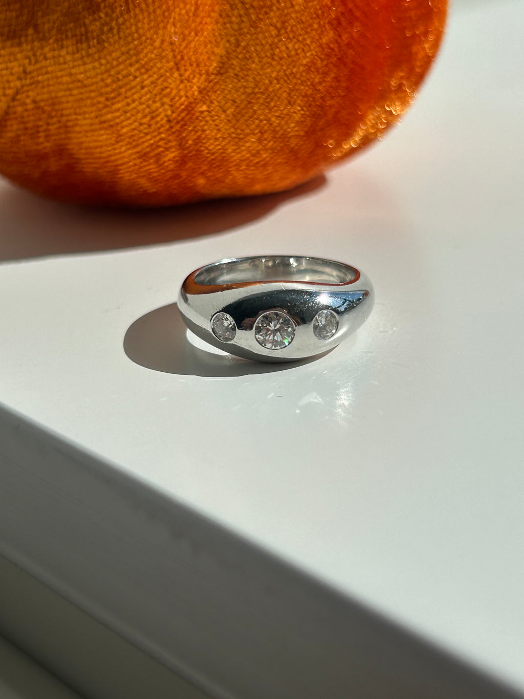 White Gold Gypsy Diamond Ring