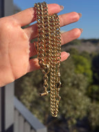 10k Graduated Curb Watch Chain
