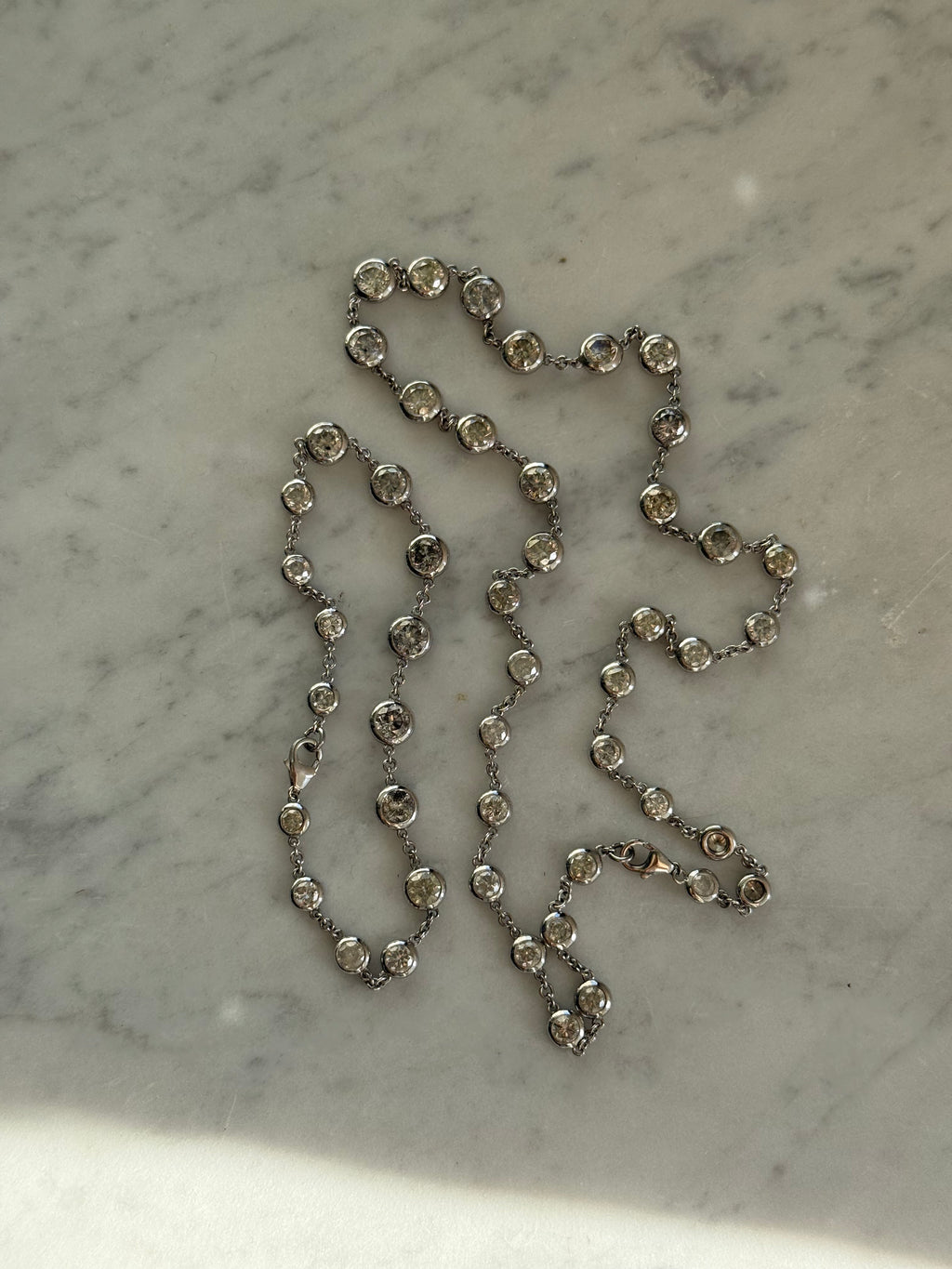 Celestial 14 Carat Natural Diamond Strand Set