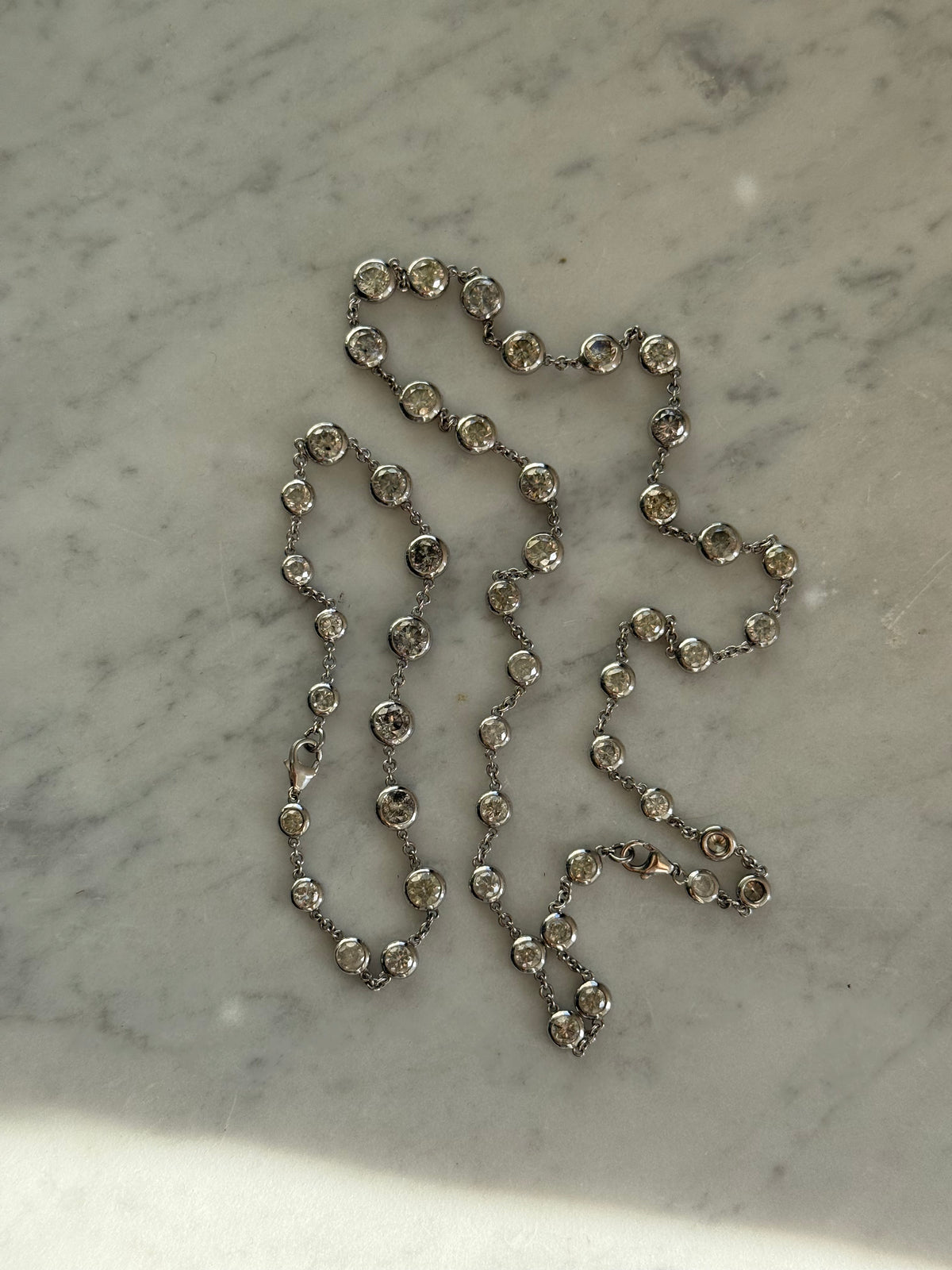 Celestial 14 Carat Natural Diamond Strand Set