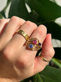 Gemstone Cluster Ring