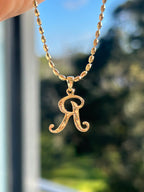 Diamond R Charm