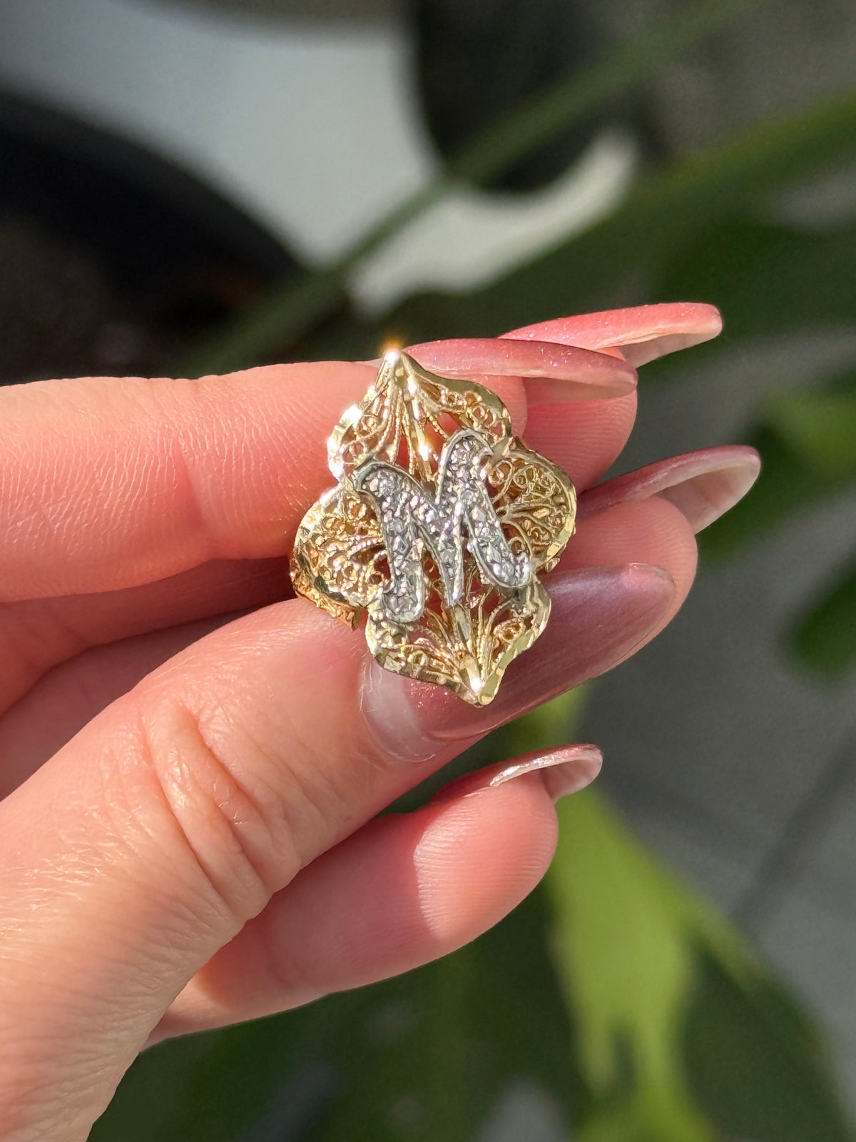 Diamond Filigree M Ring