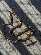 10k Graduated Curb Watch Chain