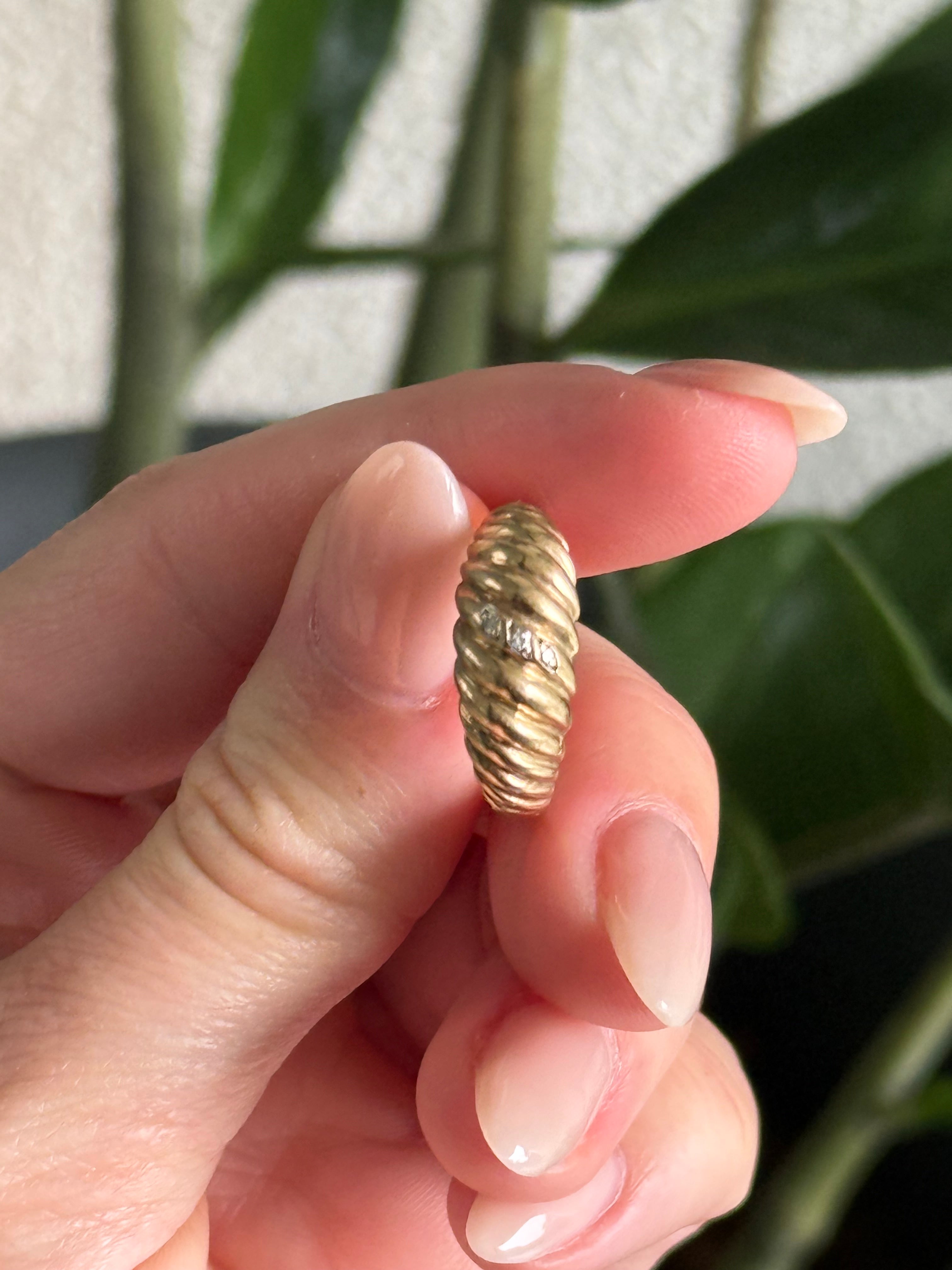 Diamond Croissant Ring