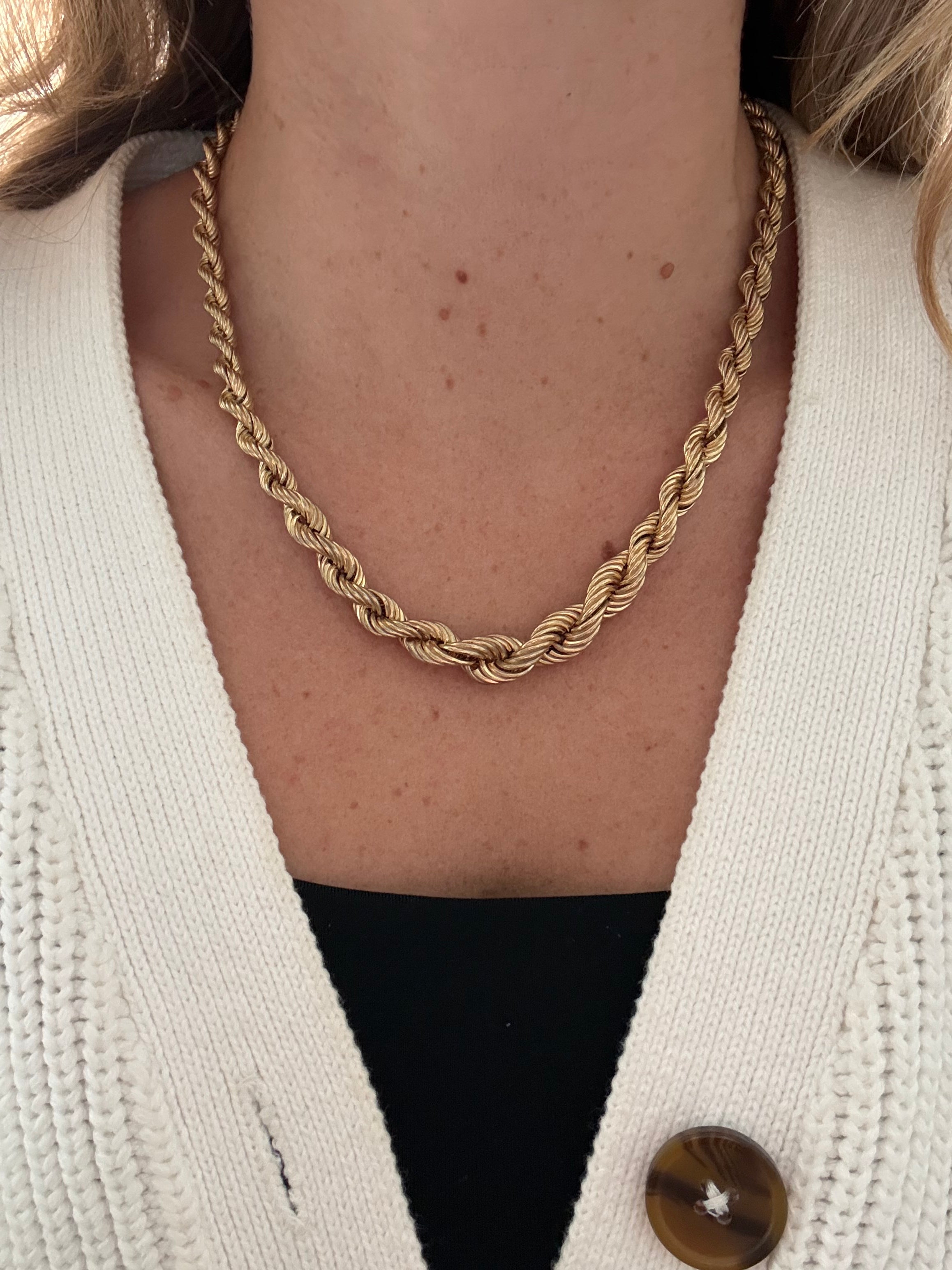 Graduated Vintage Rope Chain
