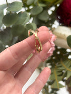 Square Edge Medium Hoops