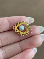 Heart Pearl Charm
