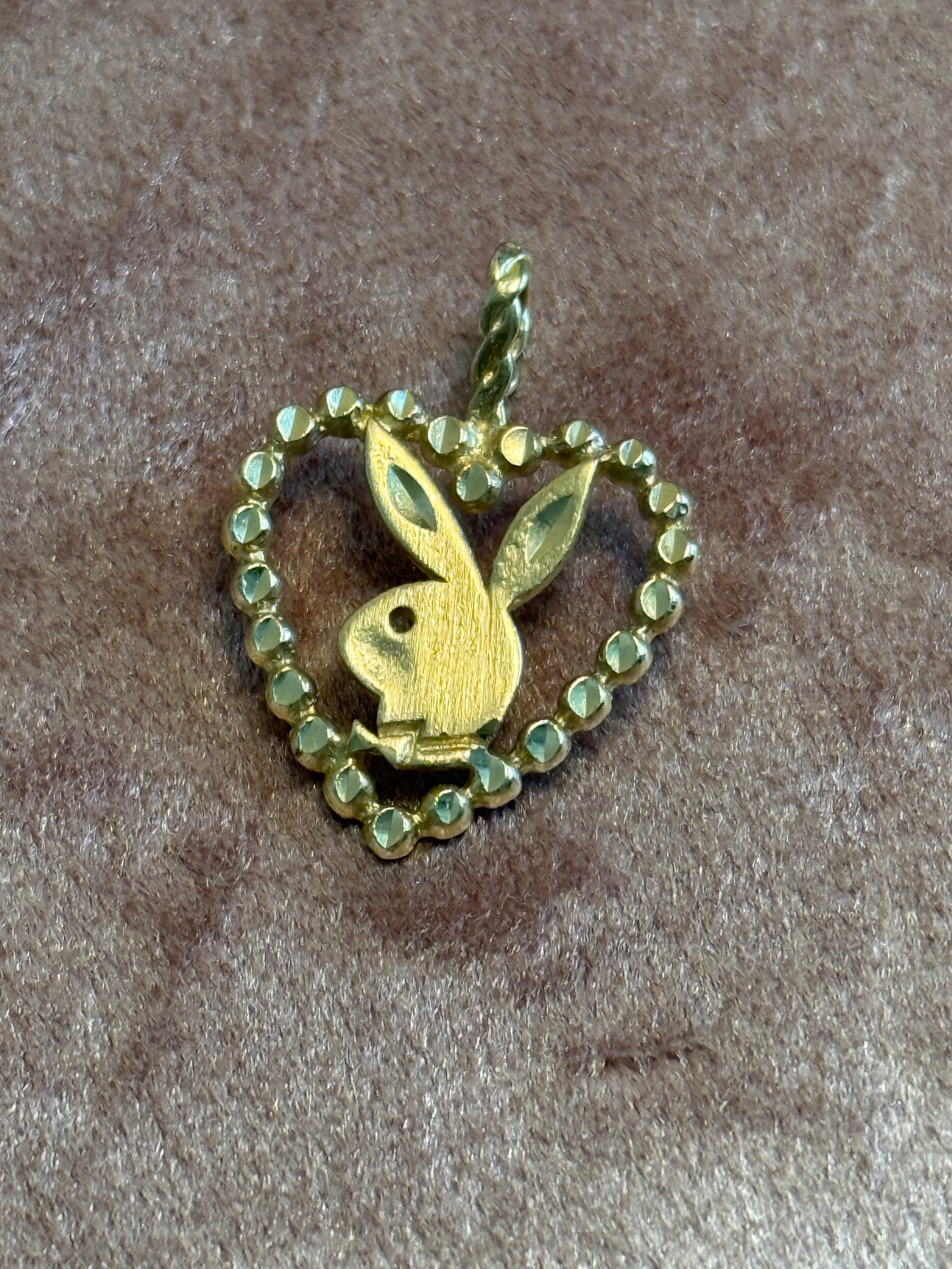 Playboy Bunny Heart Charm