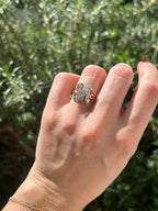 Diamond M Ring
