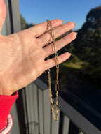 Solid Love Knot Trombone Chain