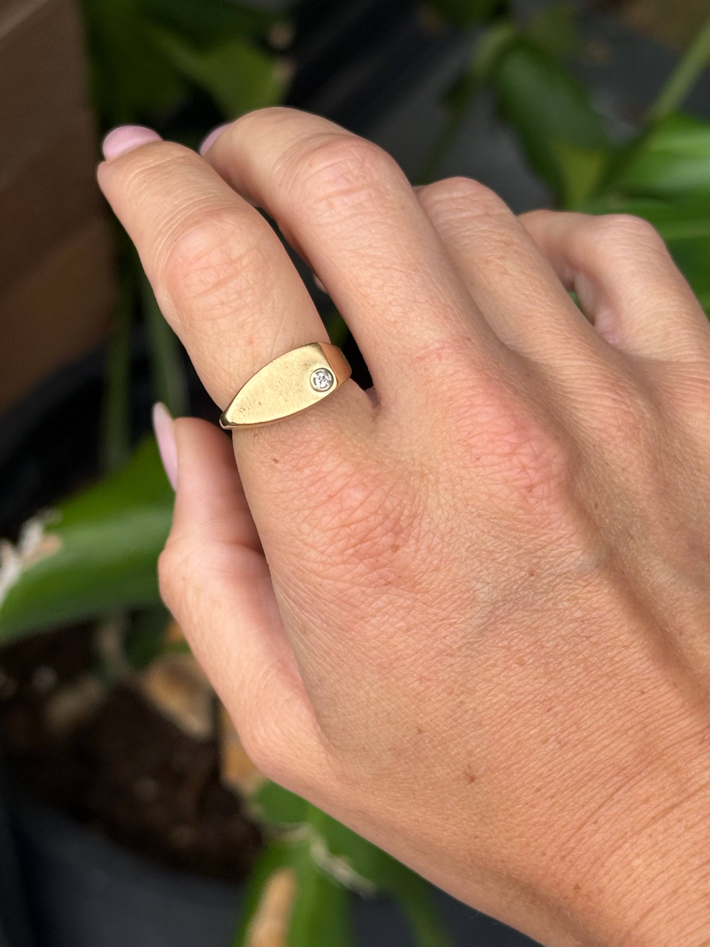 Diamond Geometric Ring