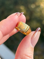 Diamond Starburst Signet