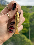 Antique Articulated Fish Charm