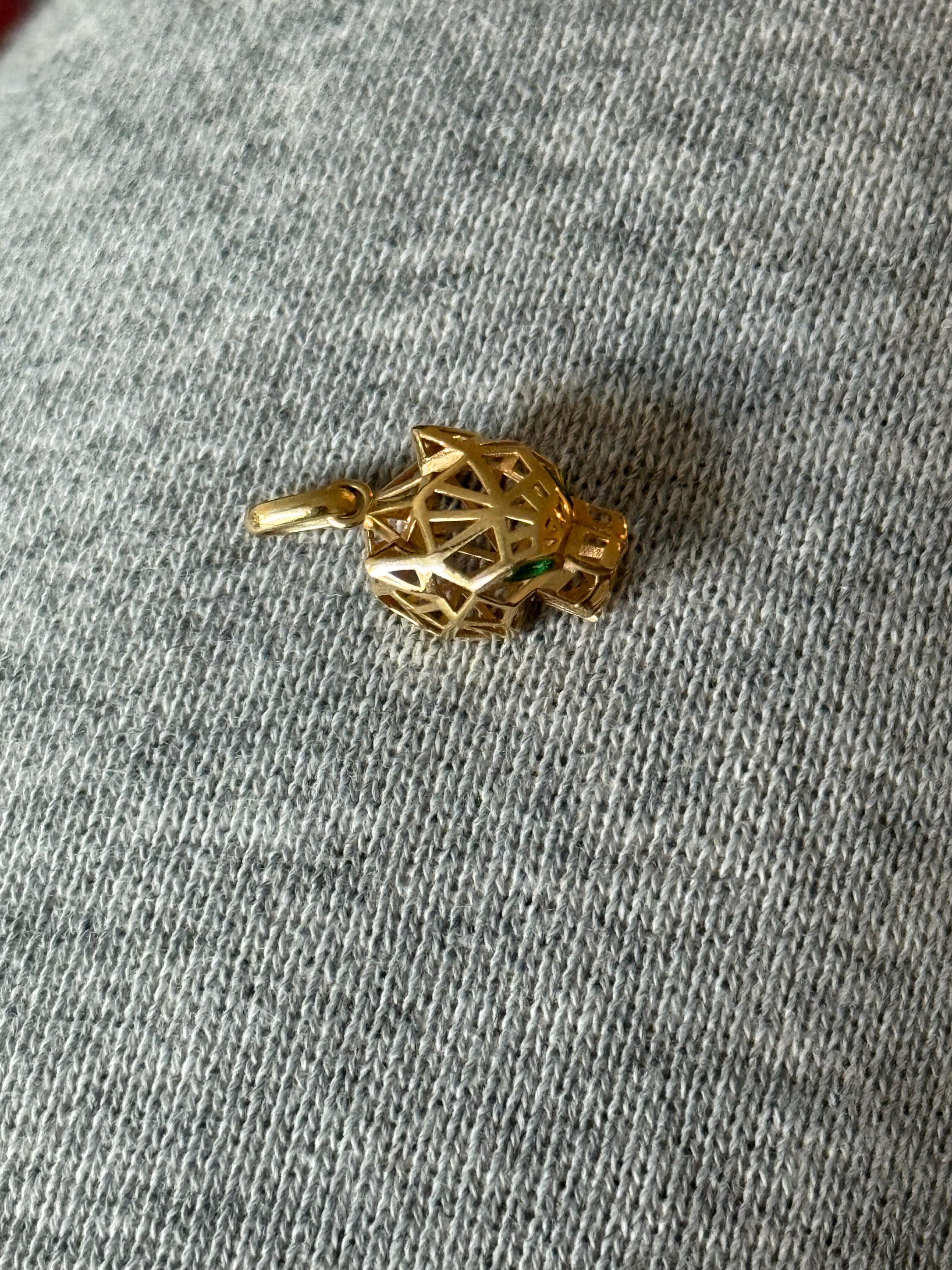 Leopard Emerald Charm