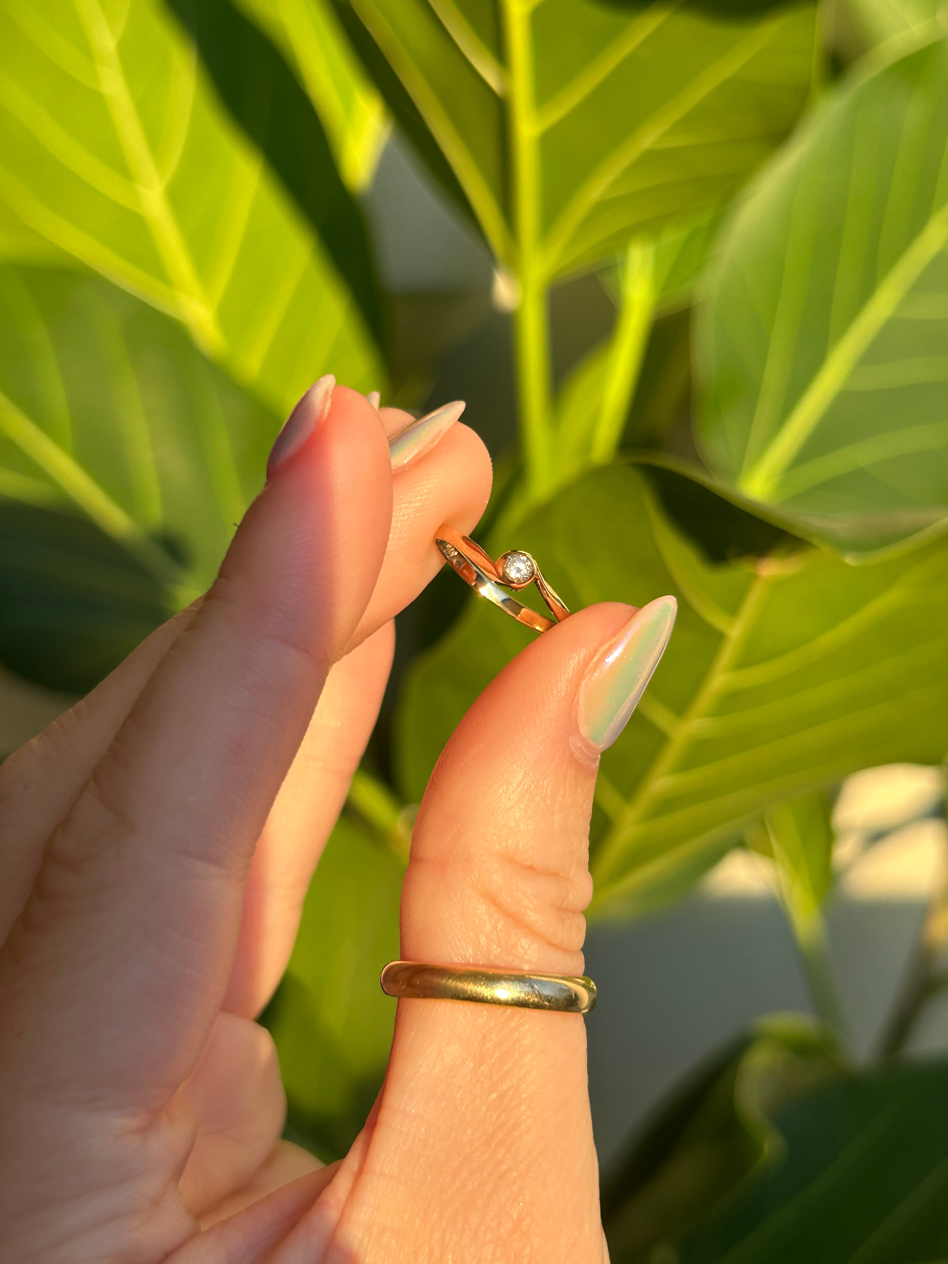 Diamond Pinky Ring