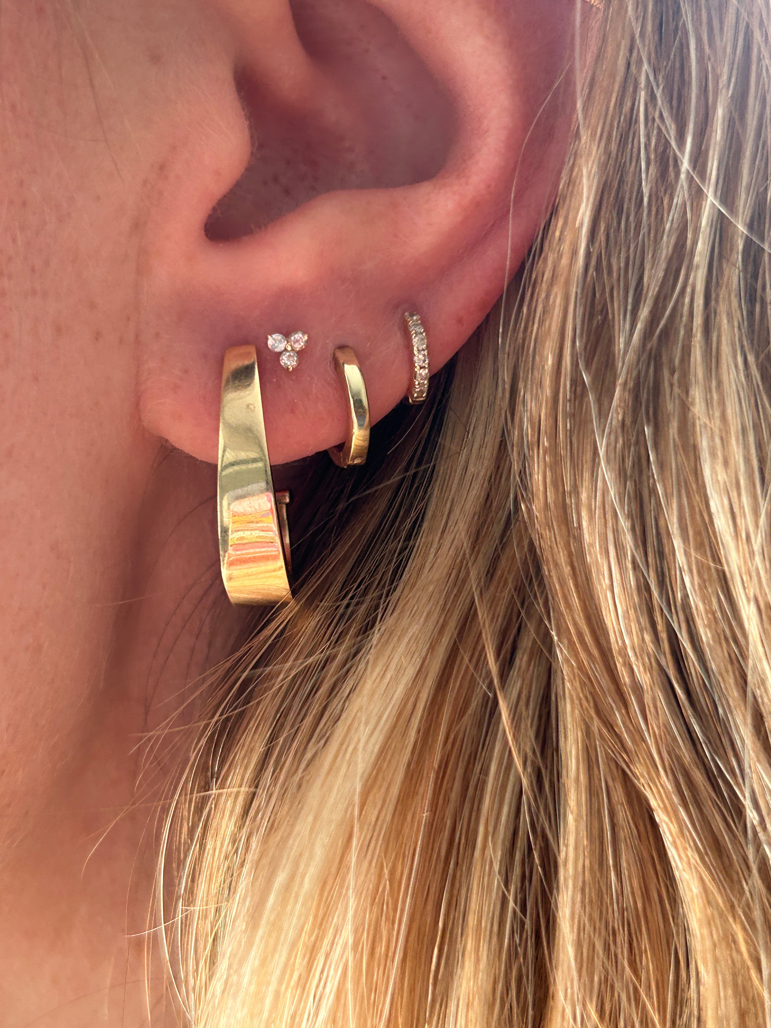 Teardrop Snap Earrings