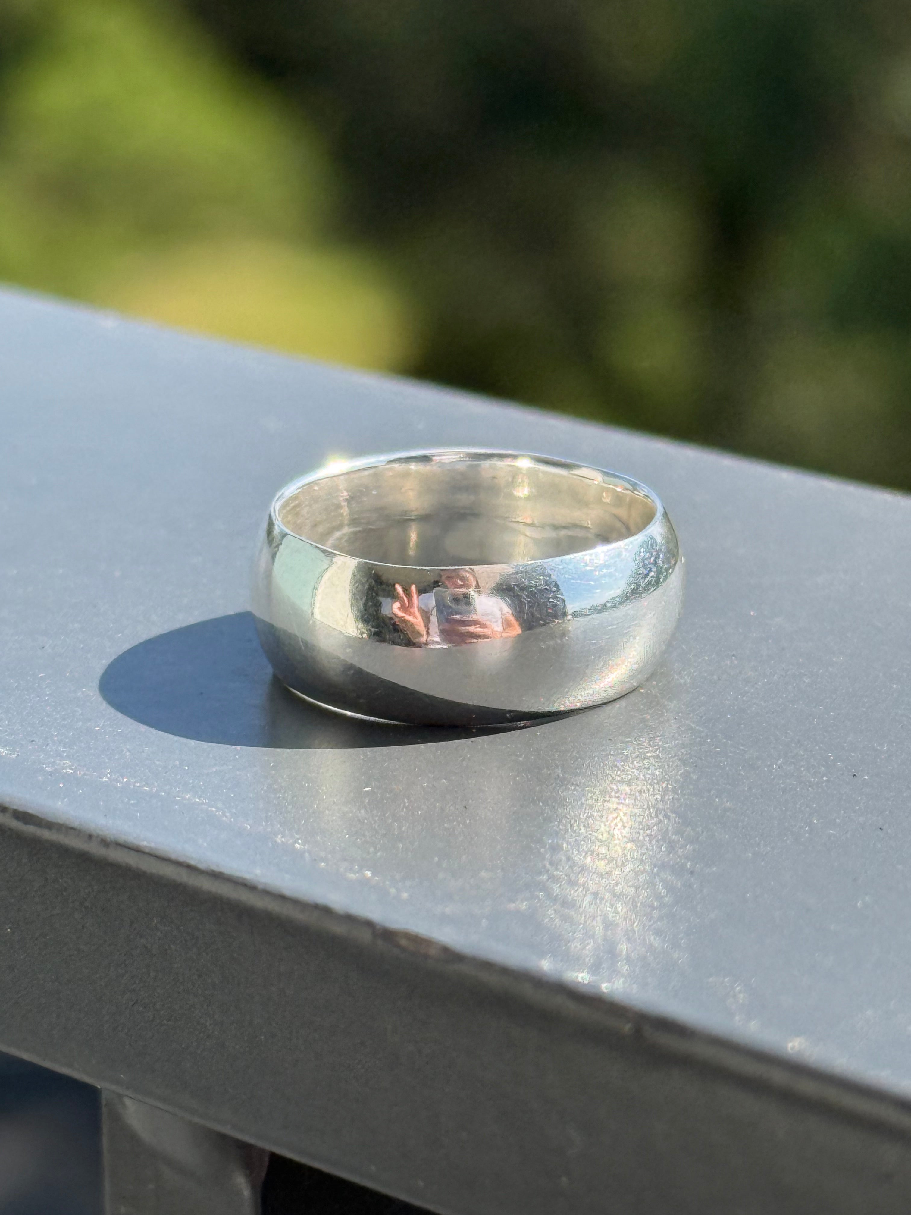 Sterling Silver Cigar Band