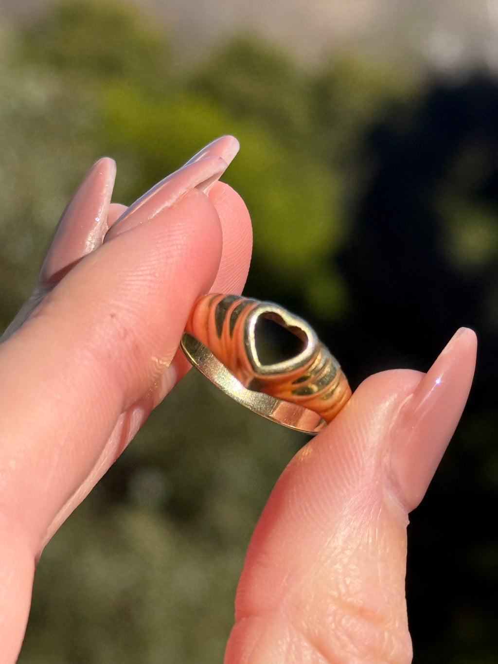 14k Ruby Heart Ring