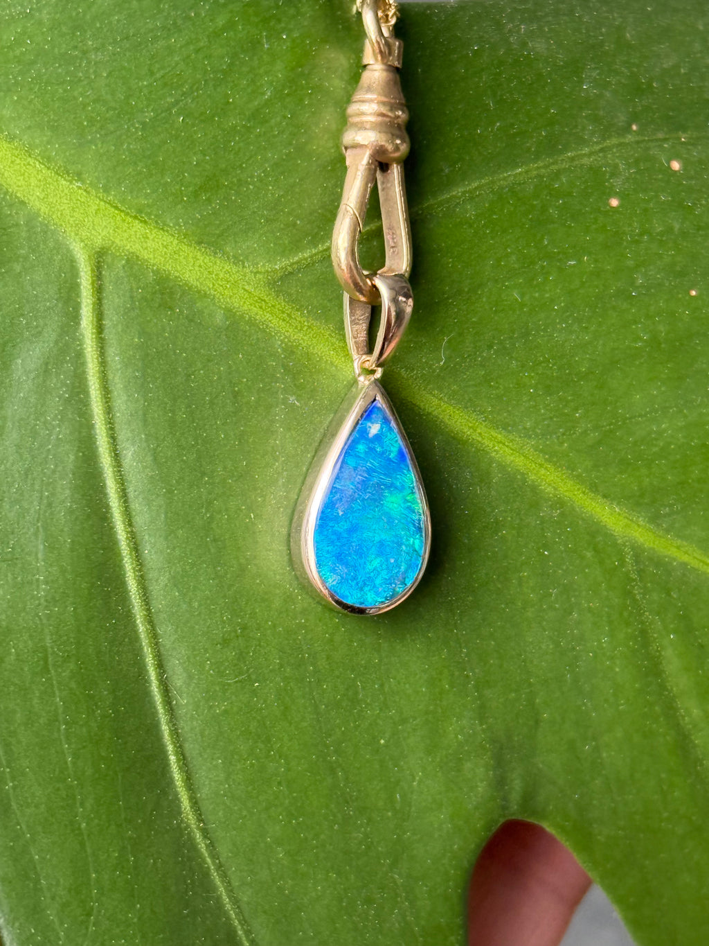 Teardrop Opal Charm