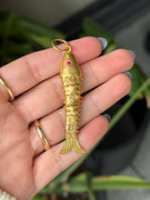 Load image into Gallery viewer, Antique Articulated Fish Charm
