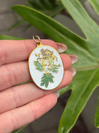 Brown Chrysanthemum Pendant