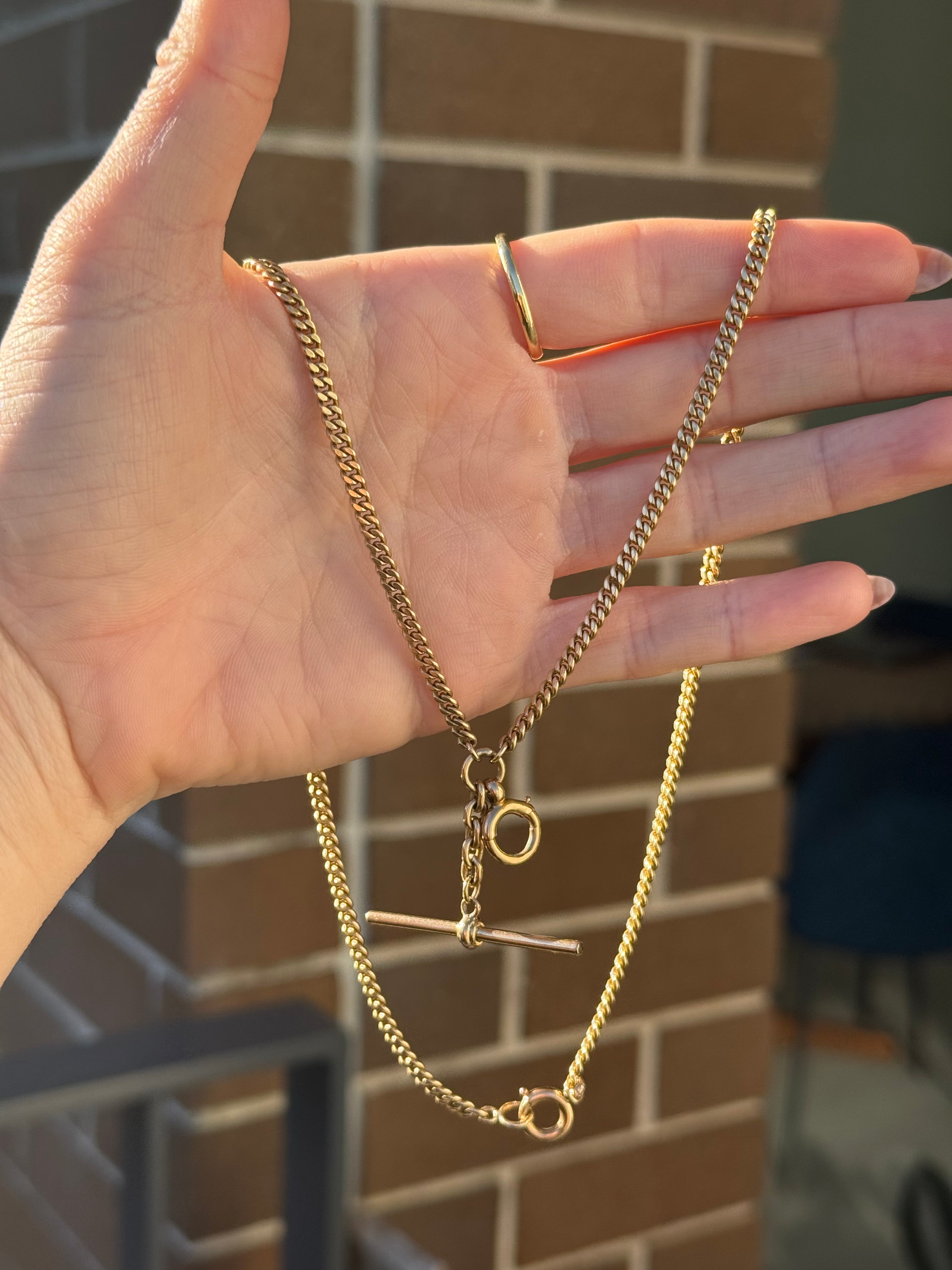 14k Antique Watch Chain