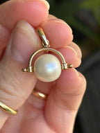 Pearl Spinner Charm
