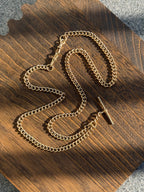 10k 28” Antique Albert Watch Chain