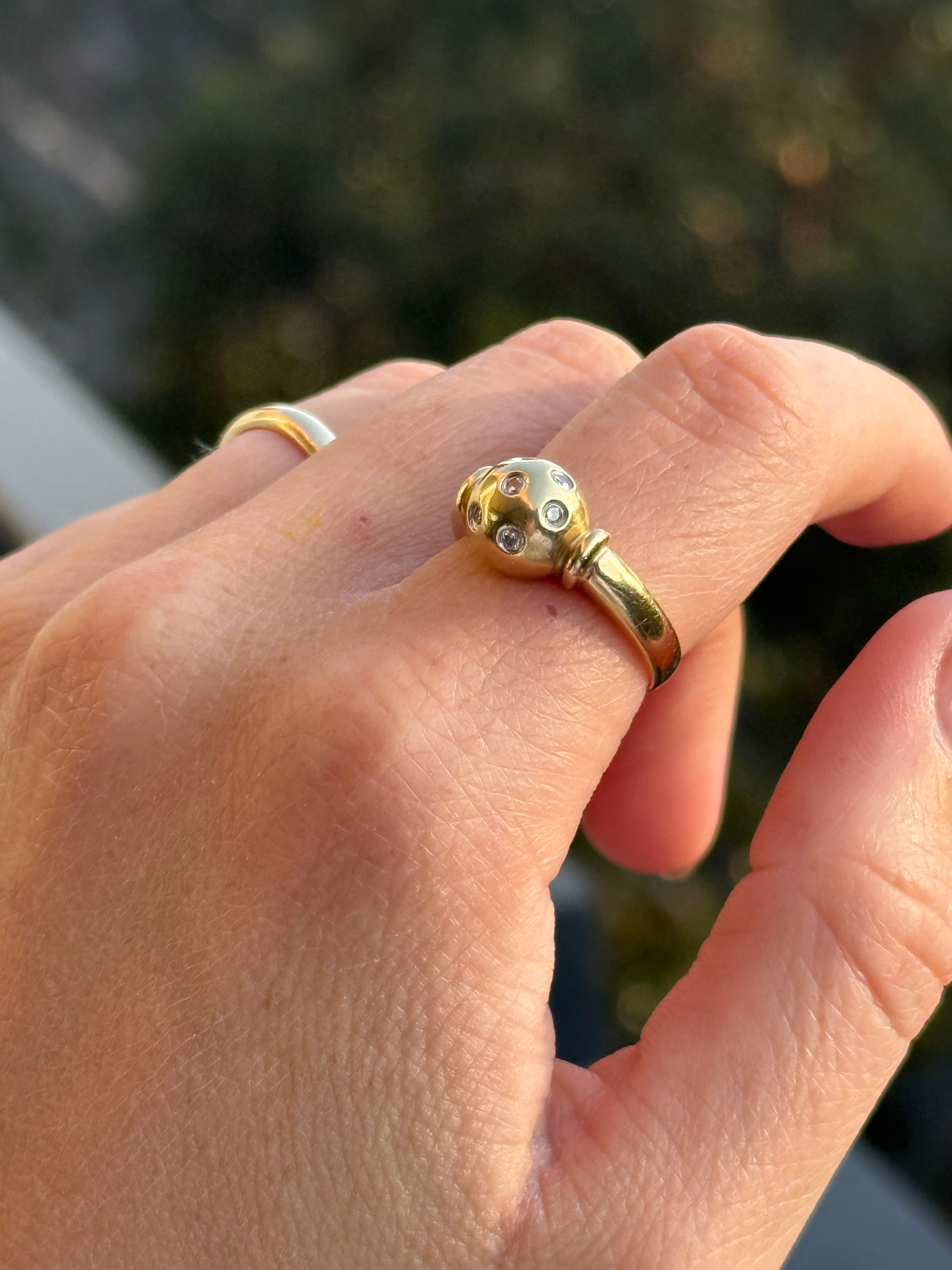 Diamond Ball Ring