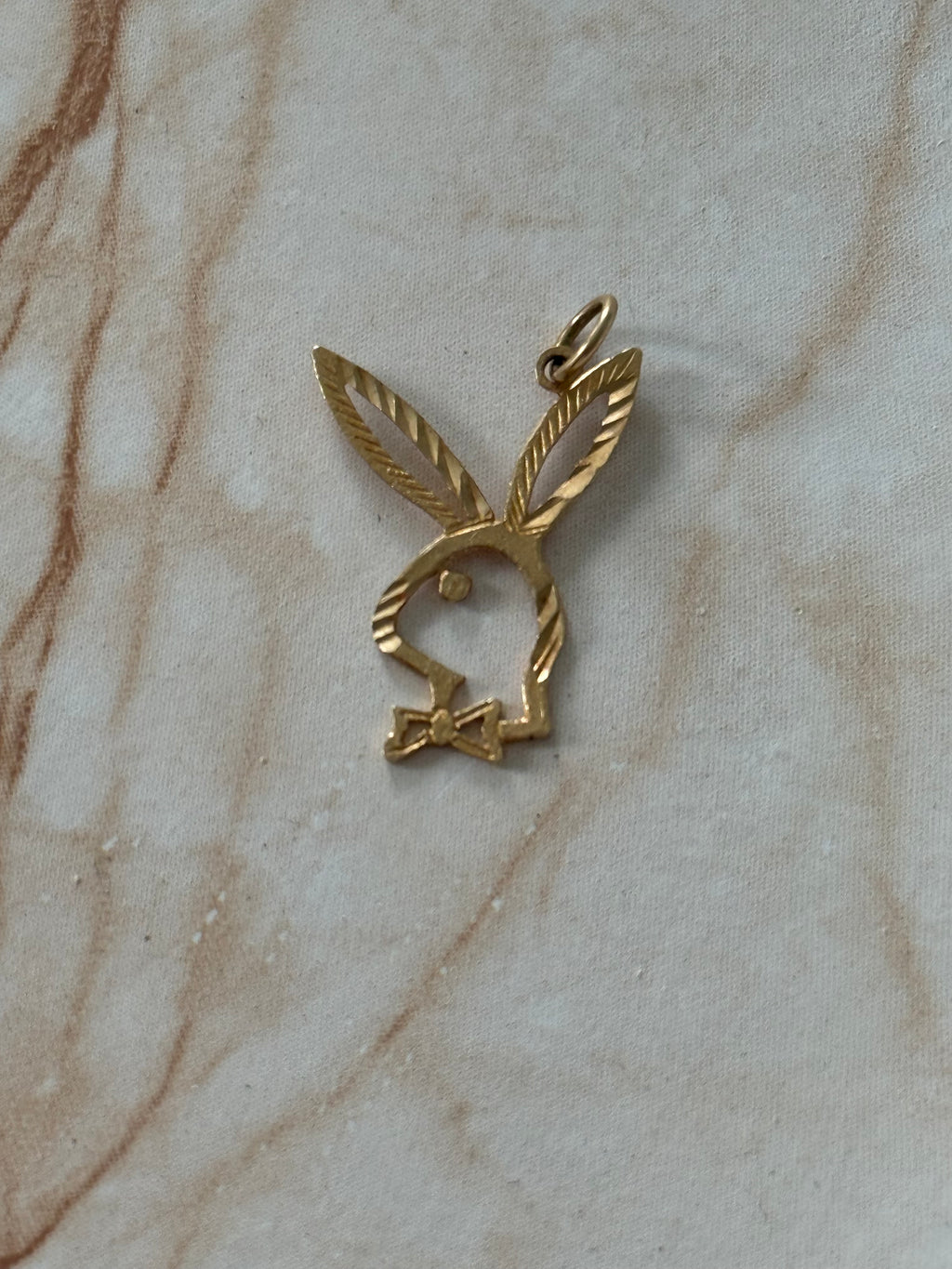 Playboy Bunny Outline Charm