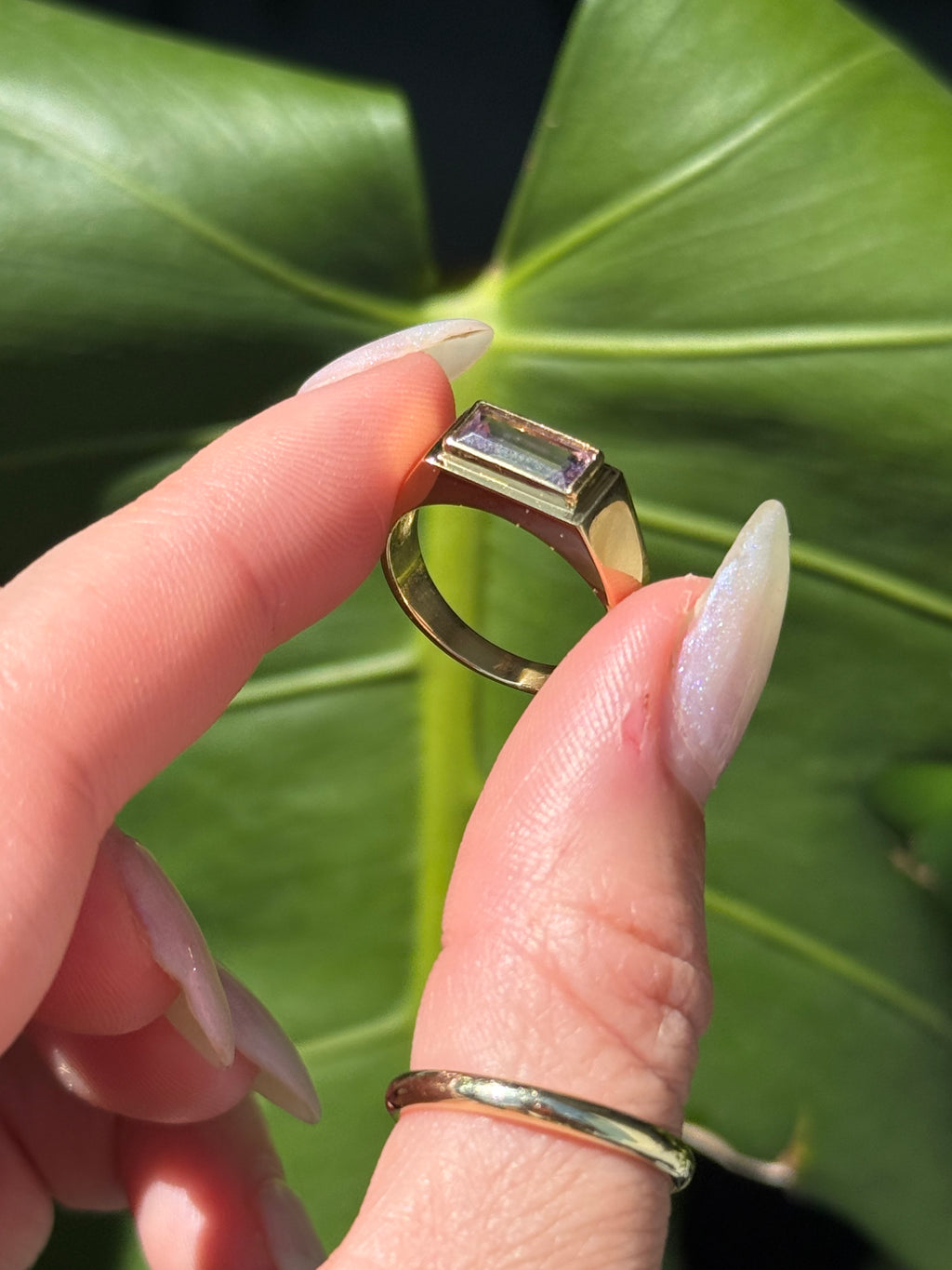 Amethyst Square Ring