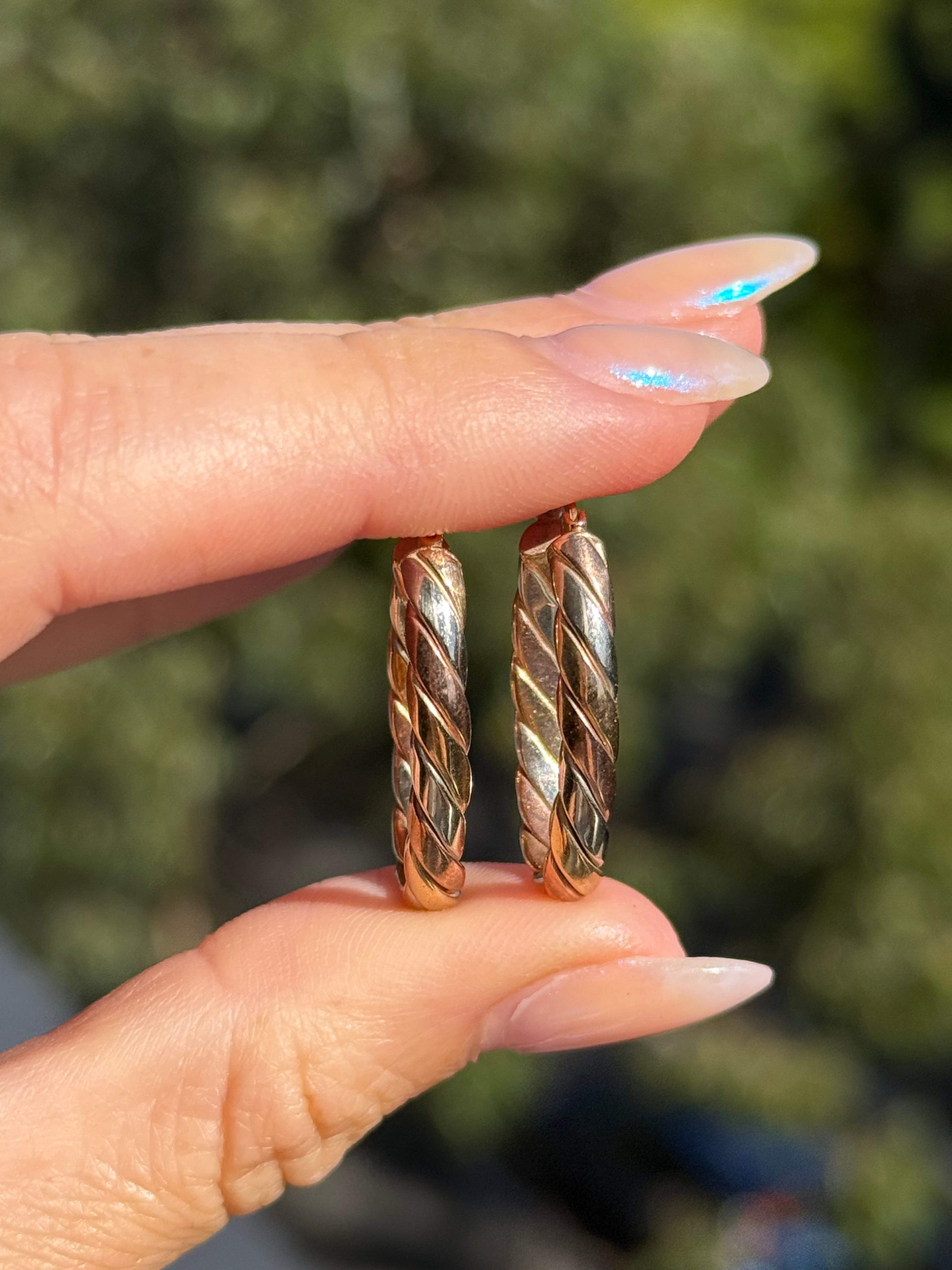 Tricolored Oval Hoops