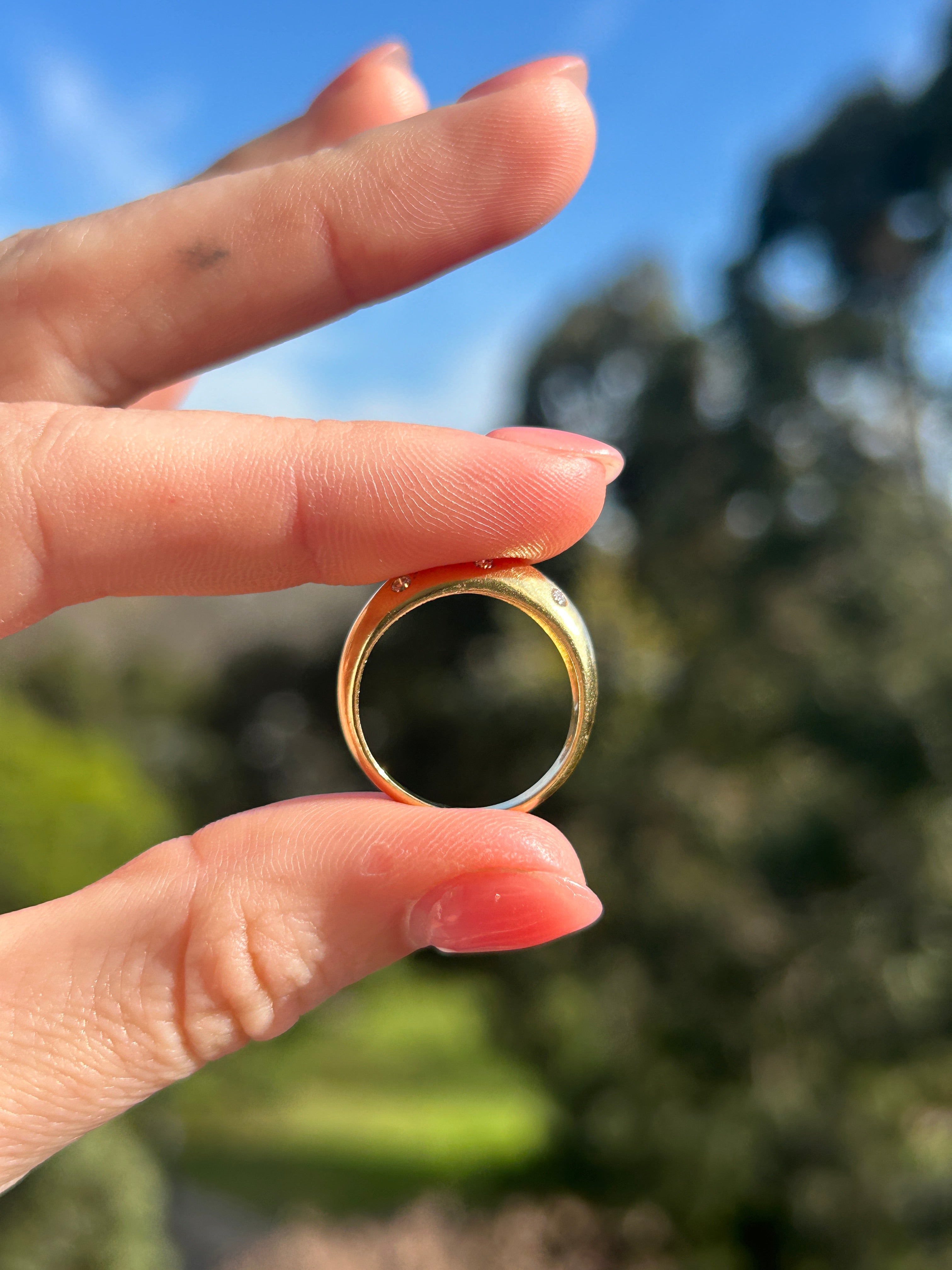 Diamond Gypsy Dome Ring