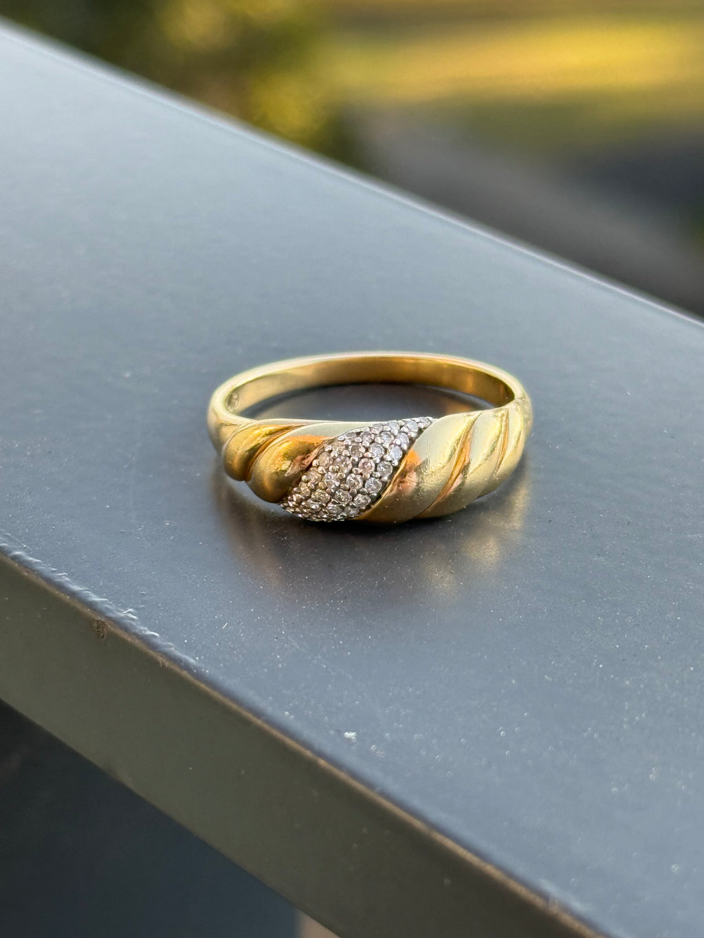 Diamond Croissant Ring