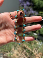 Turquoise Floral Bracelet