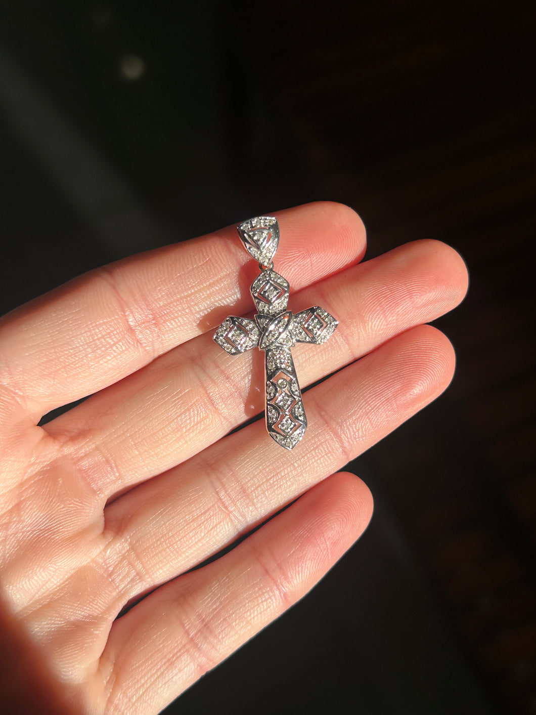 WG Ornate Diamond Cross