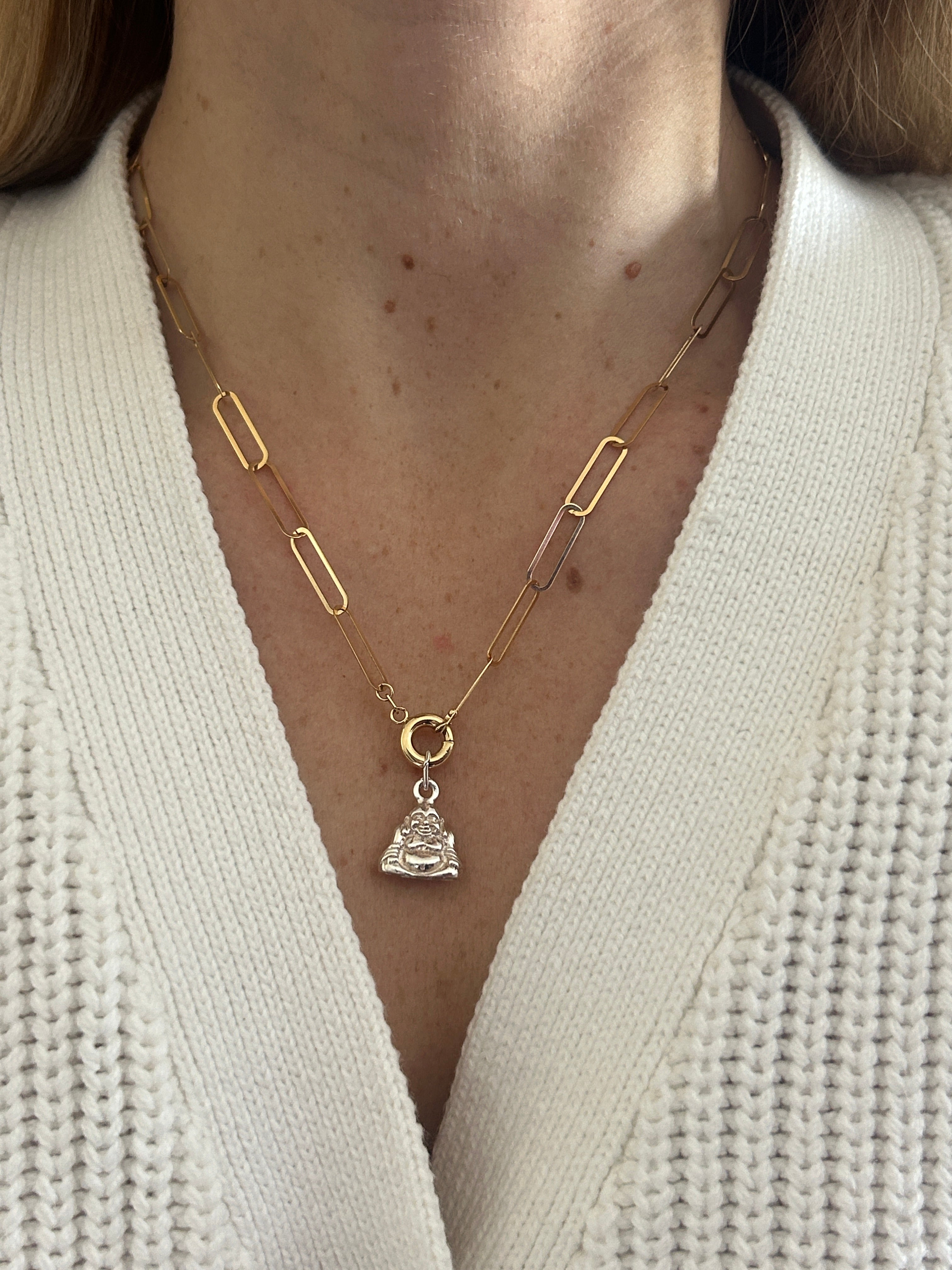 Sterling Silver Buddha Head